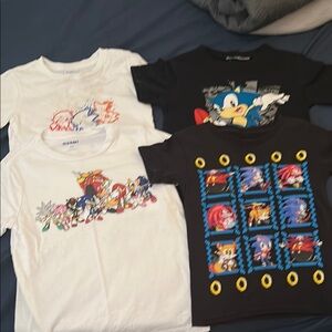 Sonic the Hedgehog Kids T-Shirt - Black and White bundle